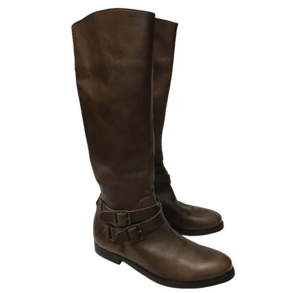 Matisse Brown Leather Round-Toe, Side Zipper Closure Women's Boots. Size-8.5 - Picture 4 of 16